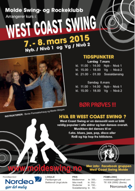 Dansekurs i West Coast Swing, Videregående, Nivå-2